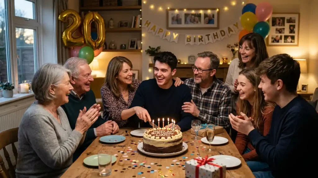 Family 20th Birthday Wishes for Son