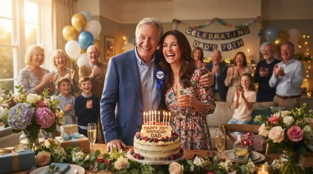 Celebration Birthday Wishes for Father From Daughter