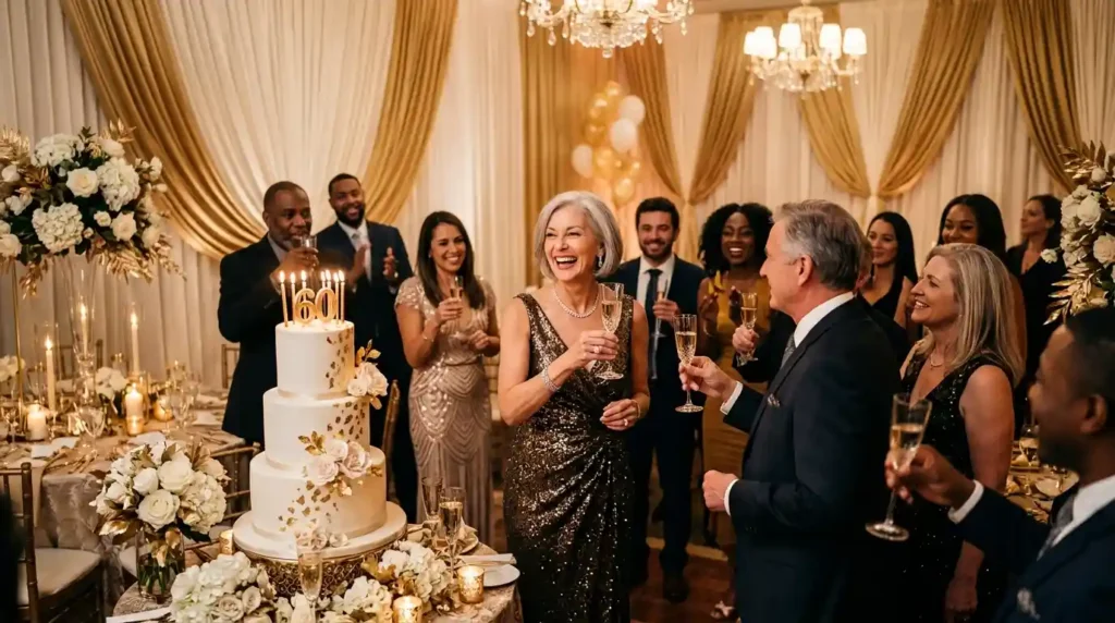 Celebration Happy 60th Birthday Wishes for a Woman
