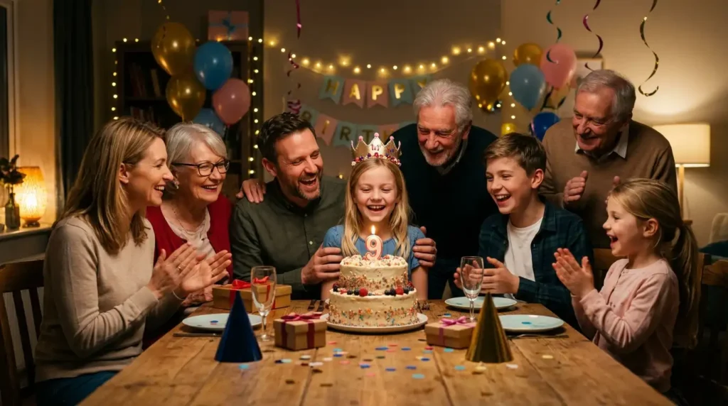 Family 9th Birthday Wishes