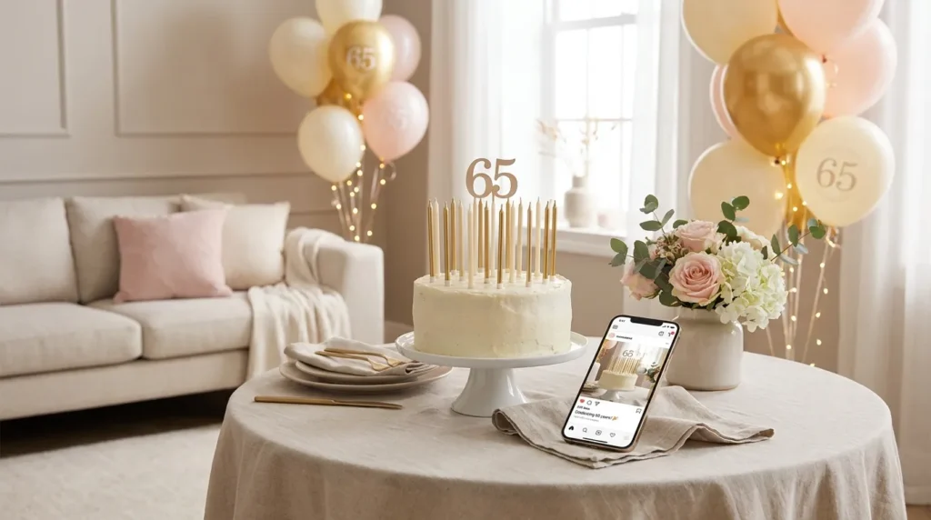 Social Media 65 Birthday Captions